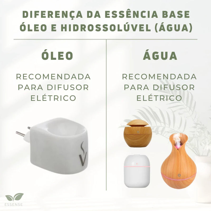 Essência Hidrossolúvel ou Óleo Essencial 10ml para Umidificadores e Aromaterapia