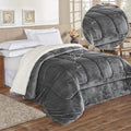 Coberdrom Edredom Sherpa Queen Casal - 2.40x2.20 - Macio e Elegante