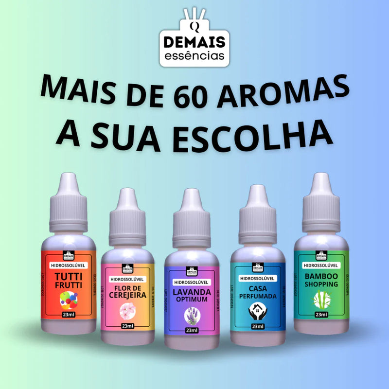 Kit Essências Para Umidificador e Difusor Elétrico 23 ml 5 Unidades ( monte seu kit com os aromas que quiser)