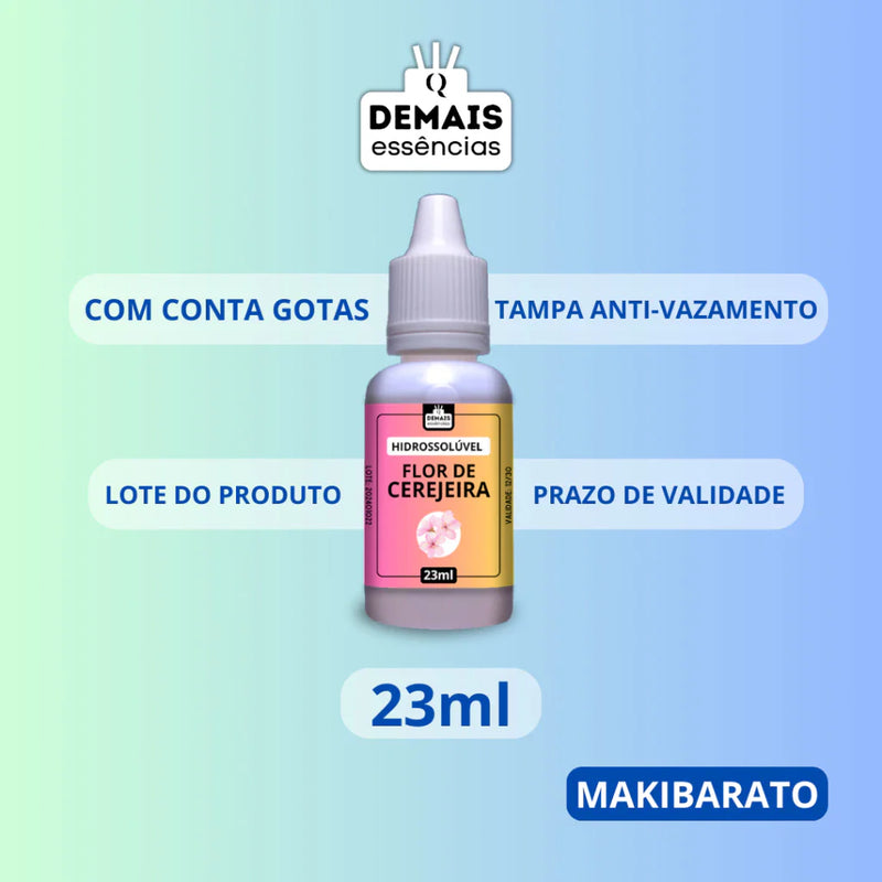 Kit Essências Para Umidificador e Difusor Elétrico 23 ml 5 Unidades ( monte seu kit com os aromas que quiser)