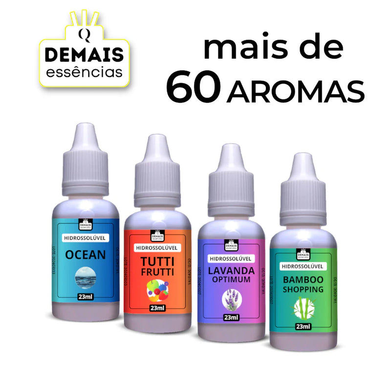 Kit Essências Para Umidificador e Difusor Elétrico 23 ml 5 Unidades ( monte seu kit com os aromas que quiser)