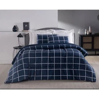 Edredom Athenas Queen 400 Fios Dupla Face Avulso Cobre Leito Estampado Matelado com Viés