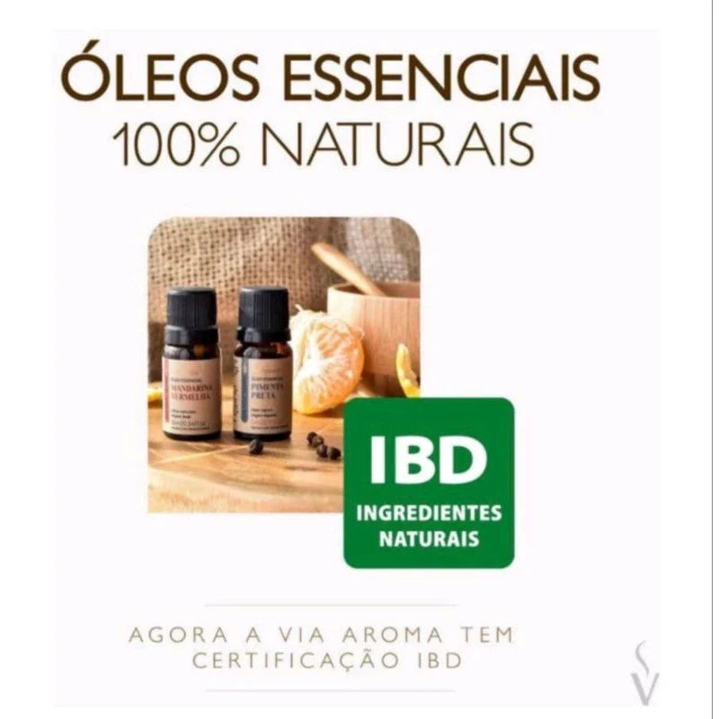 Kit 02-03 ou 04 óleo Essêncial Via Aroma 100% Puro Vegano Aromaterapia Escolha o Seu