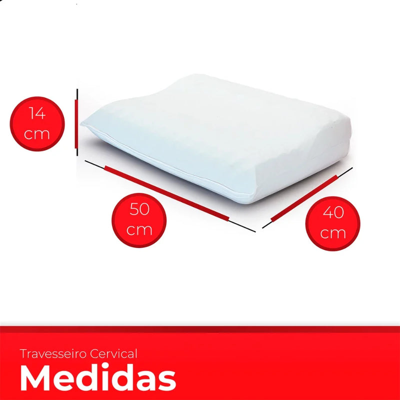 Travesseiro Cervical Ortopédico Magnético Com Infravermelho Pillow