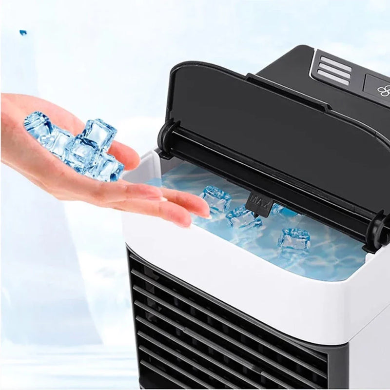 Mini Ar Condicionado Portátil Arctic Air Cooler Umidificador Climatizador Luz Led USB / Ar puro