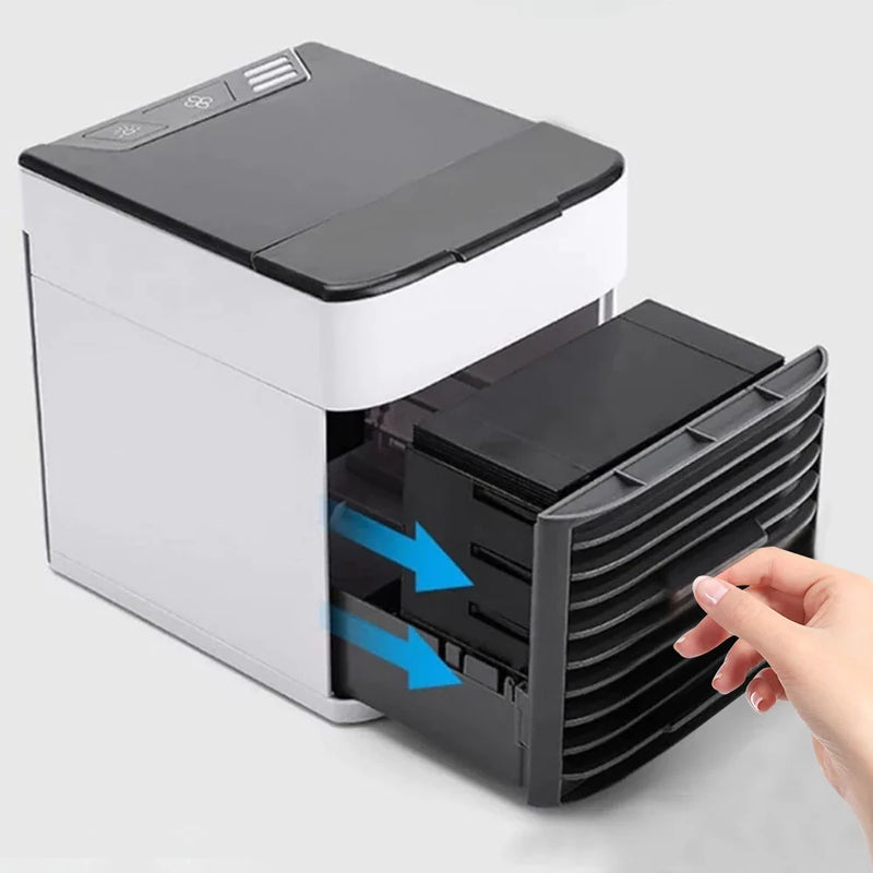 Mini Ar Condicionado Portátil Arctic Air Cooler Umidificador Climatizador Luz Led USB / Ar puro