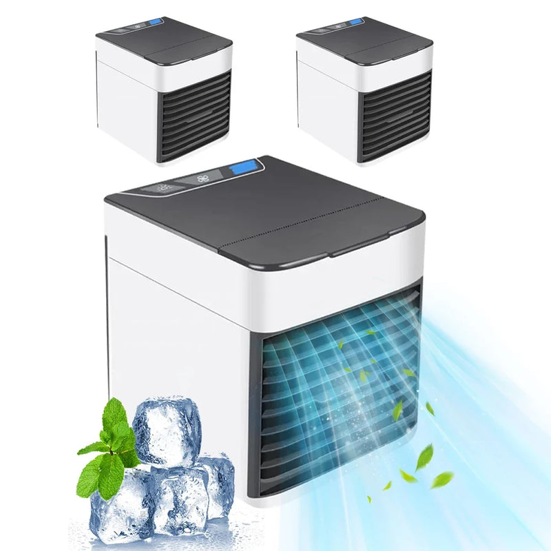 Mini Ar Condicionado Portátil Arctic Air Cooler Umidificador Climatizador Luz Led USB / Ar puro