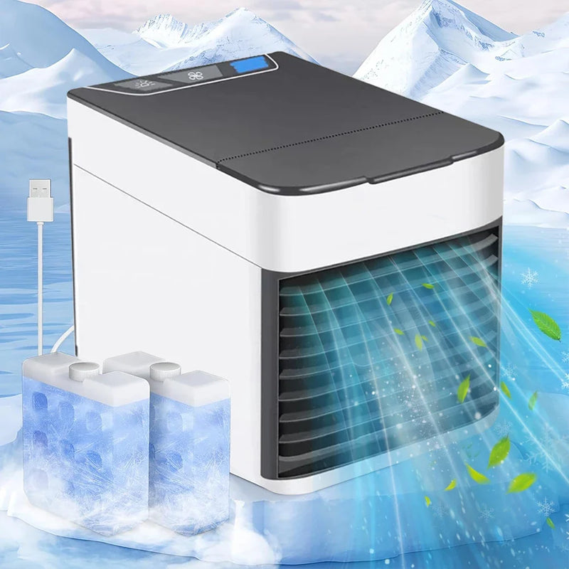 Mini Ar Condicionado Portátil Arctic Air Cooler Umidificador Climatizador Luz Led USB / Ar puro