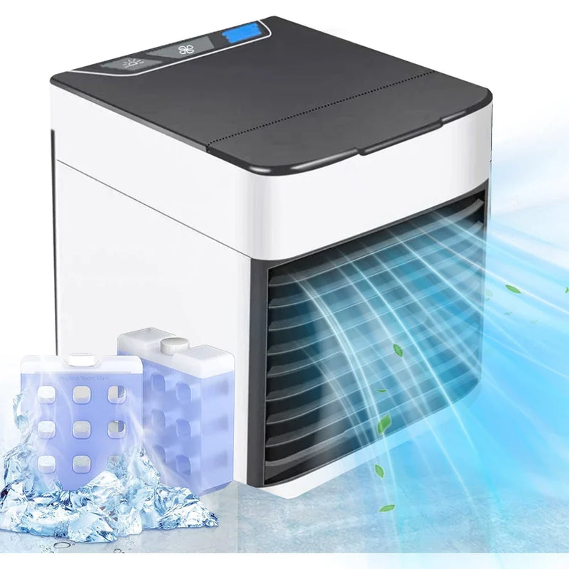 Mini Ar Condicionado Portátil Arctic Air Cooler Umidificador Climatizador Luz Led USB / Ar puro